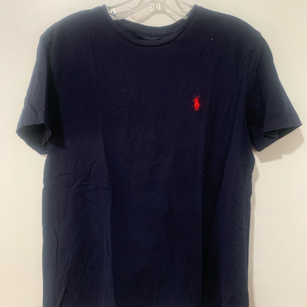 Polo by Ralph Lauren Men's Navy Blue T-Shirt - S